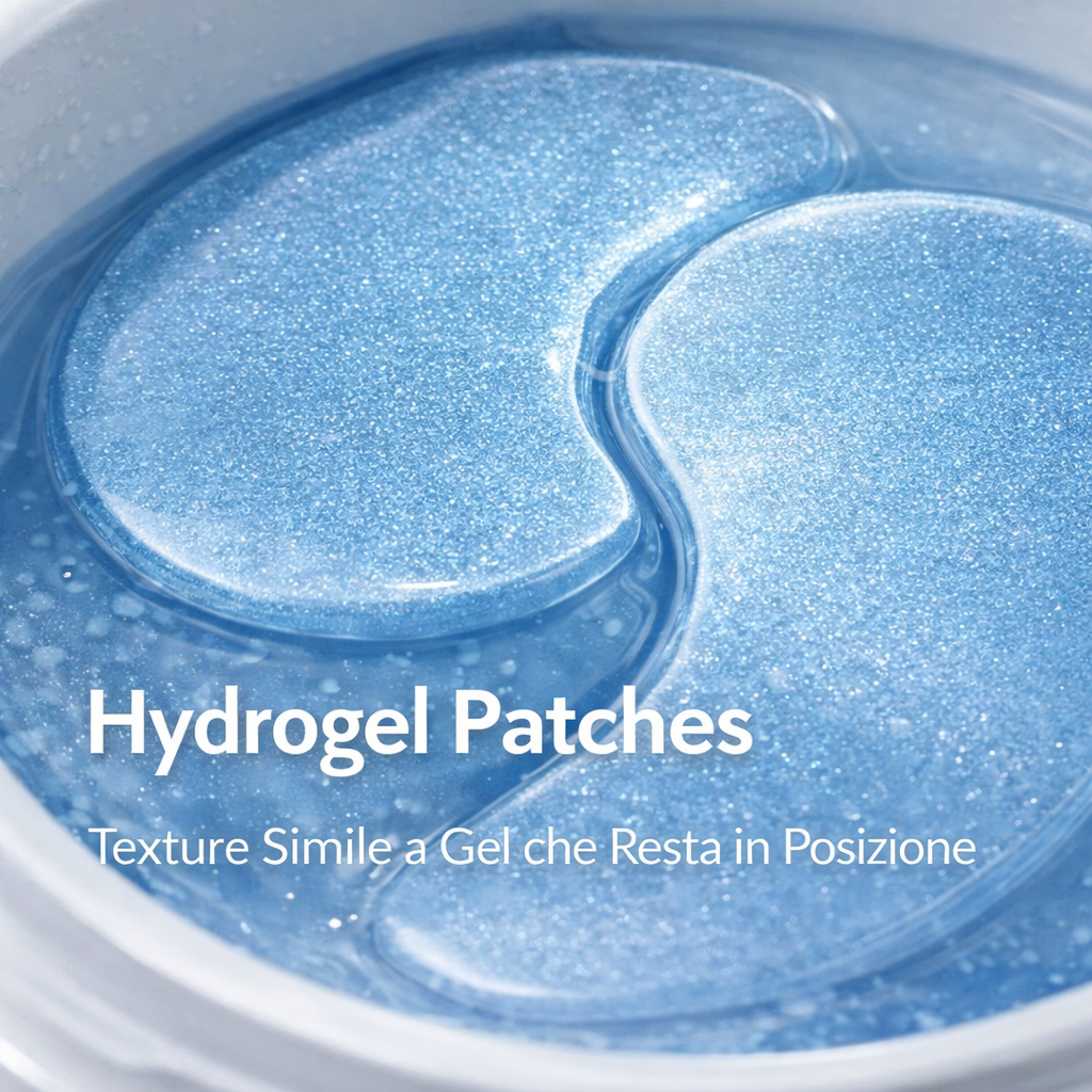 Patch Occhi Hydrogel: Acido Ialuronico e Cristalli di Collagene