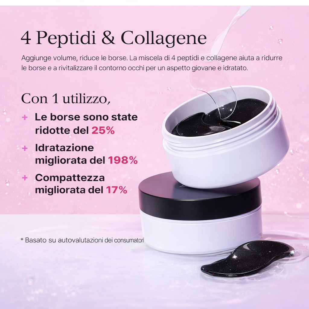 Black Crystal, Patch Occhi Illuminanti alla Perla Nera