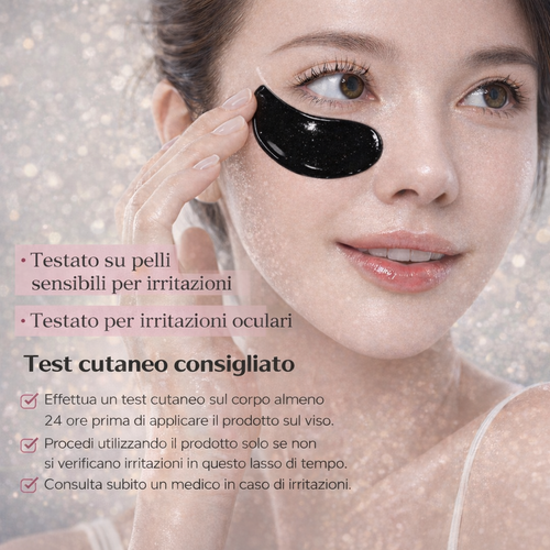 Black Crystal, Patch Occhi Illuminanti alla Perla Nera